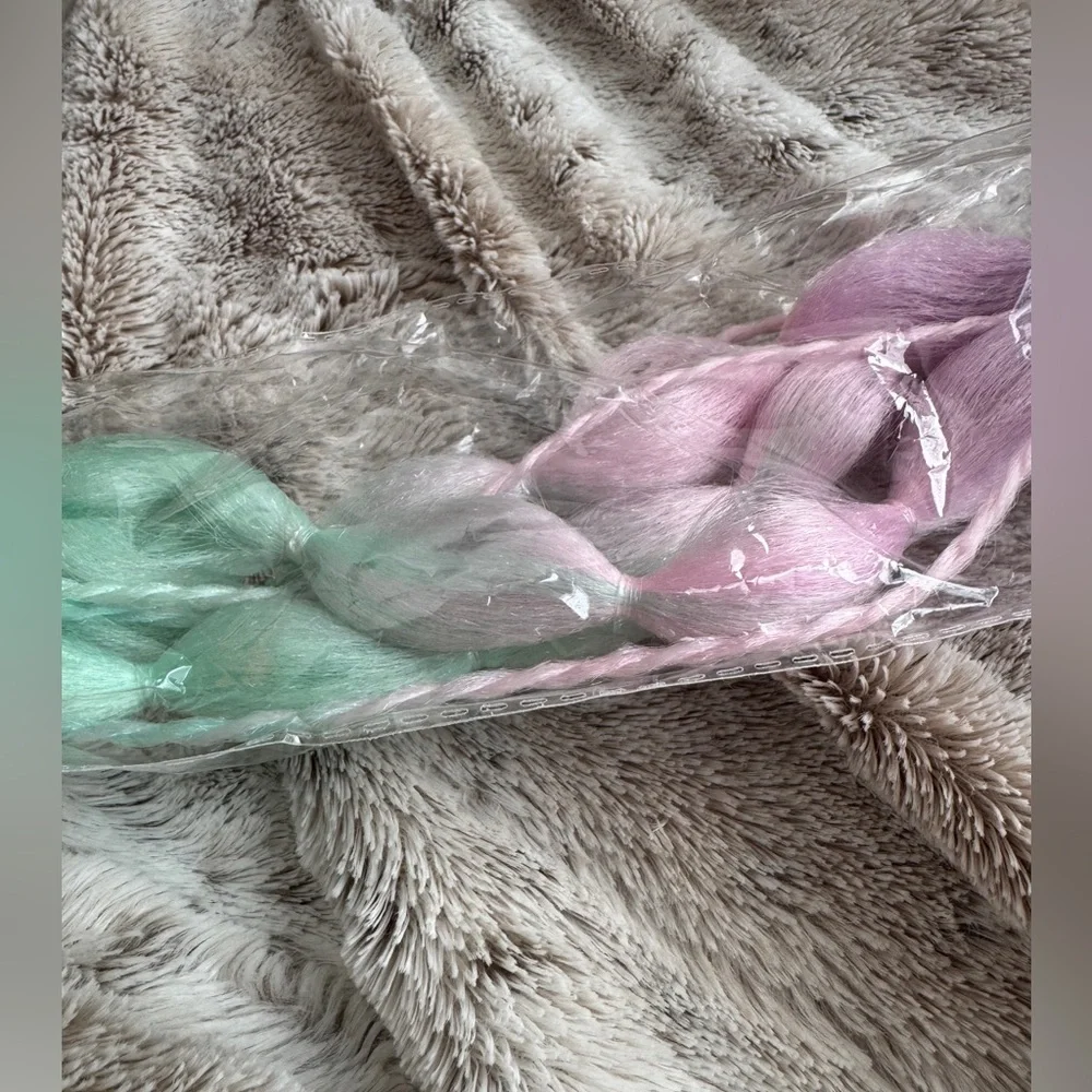 Pastel Ombre Bubble Ponytail Extension 24”